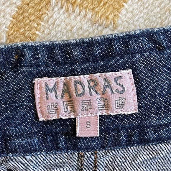 APC MADRAS button front denim A-line skirt S - Picture 2 of 5